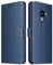 ELESNOW Coque pour Samsung Galaxy S9, Premium Portefeuille Étui Housse en Cuir Compatible avec Galaxy S9 (Bleu Profond)