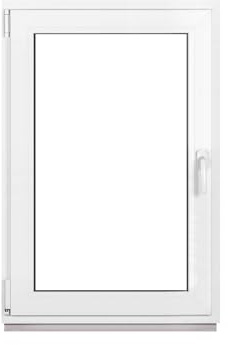 Komforta - Finestra in plastica di alta qualità per cantina, 800 x 1200 mm, larghezza x altezza 80 x 120 cm, 3 strati di vetro – Funzione DIN a sinistra, inclinabile, tutte le dimensioni