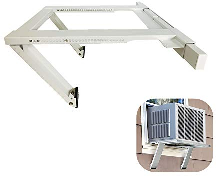 Air Conditioner Bracket,Air Conditioner Support Bracket,No Drilling and No Tools Required, Heavy Duty Steel Construction Holds Up to 200 lbs, with Installation Instruction Manual