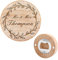 Décapsuleur rond en bois personnalisé pour les couples, dessous-de-verre, aimant de réfrigérateur, décoration pour bouteille de bière