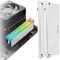 EZDIY-FAB 5V ARGB Speicher RAM Kühler DDR Kühlkörper für DIY PC Spiel MOD DDR3 DDR4 -Weiß 2Pack-PI061