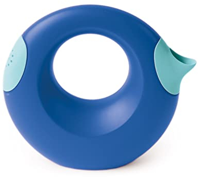 Quut Cana Large Kinder Gießkanne - Vielseitiges Badespielzeug und Gartenarbeit-Spielzeug, Geburt, Förderung Kreativer Outdoor Spiele, Geeignet ab 1 Jahr (Blau, 1L)