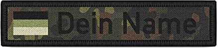 Copytec Namenspatch Bundeswehr Namensschild Deutschland Flagge Tarn BW Streifen #37500