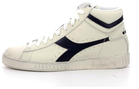 Diadora Unisex Game L High Waxed Hohe Sneaker, Weiß Blau, 40 EU