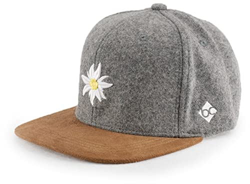 Bavarian Caps Edelweiß Klassik Cap, Wildleder, ONE Size