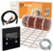 Elektrische Fußbodenheizung Komplett Set ECOFLOOR 160 W/m² mit digitalem TFT Thermostat WLAN schwarz 2,5 m² - 0,5 x 5 m