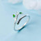 S925 Silberring für Frauen im Japanischen und Koreanischen Stil Einfache Äste Grüne Blätter Offener Ring Temperament Blätter Einzelring Kinder, S925 Silberring, Öffnung Einstellbar, C-F, Ring, ei