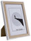 Dekorativer Fotorahmen aus Holz, 10 x 15 cm, mit Standfuß (weißes Holz, 10 x 15 cm)
