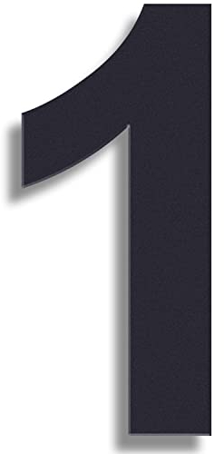 Hausnummer Anthrazit matt RAL7016, Anthrazitgrau, Schwarz oder Weiß - 20cm 30cm 40cm 50cm große Hausnummern mit Zahlen und Buchstaben zum kleben oder Schrauben (1-15cm)