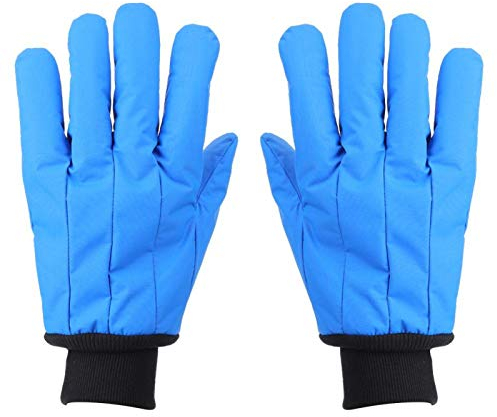 Tomotato Thermo Kälteschutz Handschuhe, Niedrigtemperaturbeständig, Atmungsaktiv, Wasserdicht, Baumwolle, für Gefrierschränke, Kühlhäuser, flüssigen Stickstoff