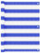 vidaXL Balkon Sichtschutz Bespannung Terrasse Windschutz Sonnenschutz Balkonbespannung Balkonverkleidung Balkonsichtschutz Blau Weiß 75x300cm HDPE