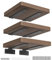Housolution Regalwinkel, 6 Stück 90 Grad Regalträger Metall Winkelklammern 10 Zoll Schwerlastträger Wandhalterung Stabile Eckwinkel mit Schrauben & Dübel für Brettern Regal Topfpflanzen, Schwarz