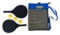 Pincho Palas de Padel Playa, Raquetas de Playa,Juega Estilo Frescobol, Pickleball, Beach Tennis, 2 Palas + 3 Pelotas EVA, Impermeable al Agua (Negro con Mochila)