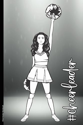 Cheerleader Notizbuch: #Cheerleader das coole Cheerleadergirl mit Pompons auf Cheerleading Buch A5 Dot Grid das Geschenk für Cheermom und Cheerlife Frauen die Mannschaft und Team anfeuern