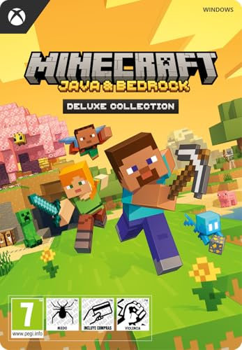 Minecraft: Java & Bedrock Deluxe Collection | Windows 10/11 - Código de descarga