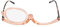 ANCLLO Occhiali da Trucco Occhiali da Lettura per Donna 2.5 Occhiali ruotabili con Montatura Singola per Trucco per Occhi Ciglia