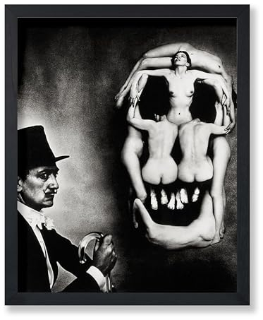 Poster Master Vintage-Poster – Retro-Schädel der Akte Druck – Voluptas Mors Art – Illusionskunst – Geschenk für Männer und Frauen – Surrealismus-Dekoration für Schlafzimmer, Wohnzimmer – 20,3 x 25,4