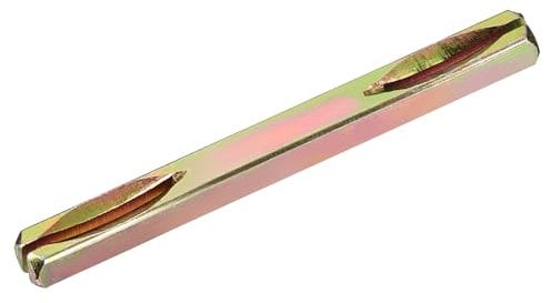 sourcing map Door Knob Spindle, 95mm Long Spare Door Handle Spindle Bar for Vintage Door Straight Spindle Replacement Square Spindle Iron Door Handle Spindle Bar, Golden