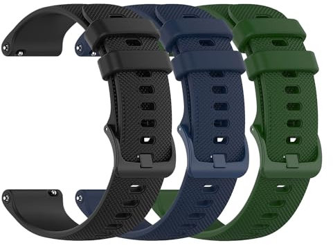 JYMYI 3Pcs Correas Compatible con Huawei Watch GT4/GT3/GT2 46mm Armband, 22mm Silicona Bracelet Pulsera Correa Inteligente para Galaxy Watch3 45mm/Huawei Watch GT Runner/Watch GT2e Brazalete (19-21)