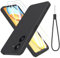 THIYUFUNS Case for Xiaomi Redmi 13C 4G with 2 Tempered Glass Screen Protector, Redmi 13C Case Silicone Slim Fit Shockproof Anti-Scratch Compatible with Xiaomi Redmi 13C 4G - Black