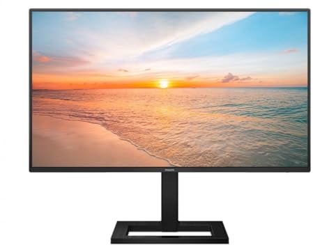 PHILIPS 24E1N1300AE - Monitor Full HD da 24 pollici, altoparlante, regolabile in altezza (1920x1080, 100 Hz, HDMI, USB-C (65W PD), Hub USB) nero