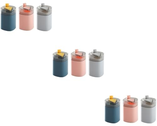 ABOOFAN Cocina 9 Piezas Cubo de Palillos Cubo de palillo de Mini contenedores de plástico contenedor de palitos de Fruta dispensador de Palillos de Frutas cóctel Envase de moldadientes