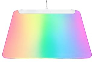 Razer Firefly V2 Pro - RGB-hintergrundbeleuchtete Gaming-Mausmatte - integrierter USB-Anschluss (15-Zonen-LED-Beleuchtung, mikrogeätzte Oberfläche für optimales Tracking, USB-C Kabel) Weiß