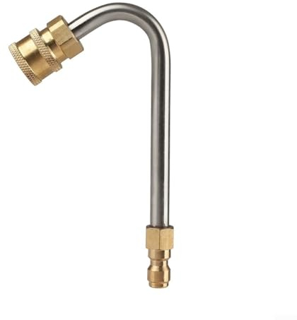 Limpieza efectiva con limpiador de canalones de lavado a presión de 4000 PSI (barra curva de 120 grados)