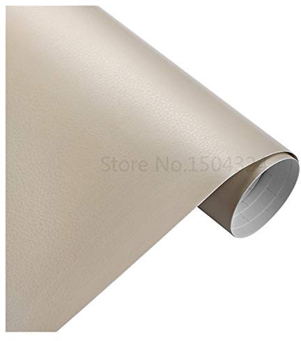 NIUSABOU Fahrzeuge Tönung Film Schutz Privatsphäre Film, PVC Adhesive Vinyl Film Aufkleber Wasserdicht Dekoration Ändern Farbe Aufkleber Vinyl Wrap for Auto Motorrad(Beige,50x200cm)