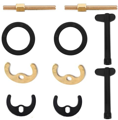 2 Sets Wasserhahn-Befestigungswerkzeug, Befestigungssatz für Waschtisch-Unterlegscheibe, Monoblock-Mischbatterie, Montagesatz für Küchenhalterung, Befestigungssatz für Doppelloch-Wasserhahn (M10)