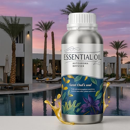 ALMA® Ätherisches Öl Diffuser Nachfüllung 500 mL - Grüne Tee-Zitrus Duftöl-Mischung mit Amber - Ätherische Öle für Aromadiffuser - Luxuriös und Erfrischend - Ideal für Aromatherapie