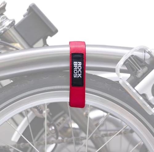 ROCKBROS Fahrradträger Gurte für Brompton Fahrrad, Klettband Haltegurt Universell Hosenband mit Klettverschluss zur Befestigung des Fahrradrahmens