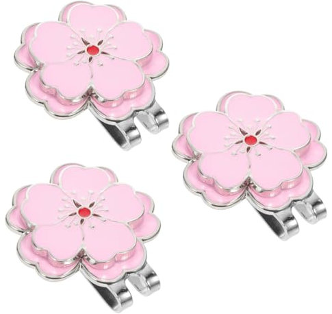BESPORTBLE 3St Golfhut-Clip Golf-Ausrichtungsmarkierung magnetische Markierung Liner Kappe Golf-Tracker Ballmarker geschenkt Ballmarker- Golf-Marker-Hut-Clip Golfmarkergeschenke Metall
