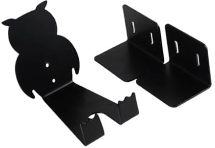 BESPORTBLE 1 Satz Wandregal Eule Fahrradwandhalterung für Faltrad Gepäckträger Riemenscheibensystem Stand Gestell Garage Aufbewahrungshaken aus Aluminiumlegierung kreative Lieferungen Black