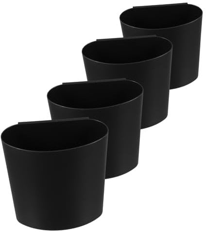 TIDTALEO 4pcs Hanging Bucket Storage Basket for Cart Plastic Bin Design for Salon Use for Small Items Easy to Carry Camping Bin Storage