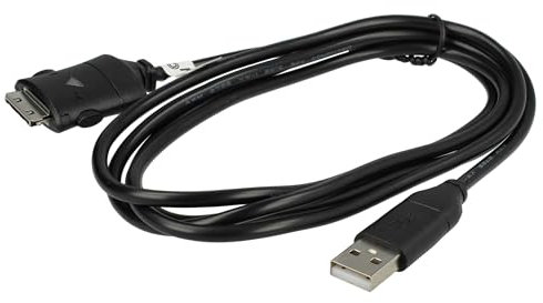 vhbw Câble de données USB compatible avec Samsung Digimax L74, L83, NV10, L735, L85, L83t, L830 NV3, L74 wide, L77, L80 appareil photo, 150 cm