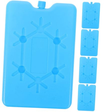 Gatuida 5pièces Blocs De Congélation Réutilisables pour Ventilateur De Climatiseur Sacs Et Glacière Petits Blocs De Glace Gel pour Transport Chaîne du Froid