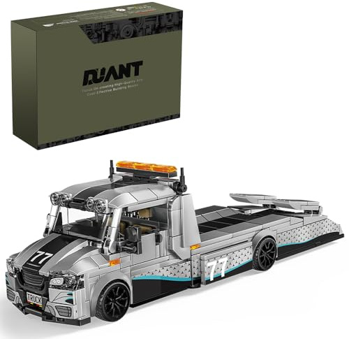 DUANT Modifizierte Rettungs-LKW Klemmbausteine Bausatz, 672 Stück Exquisite Brick Fahrzeug Modell Bausteine Set, Sammlerbausatz Creative Assembly Geschenk für Sammler und Hobbyisten (PB-Style7)