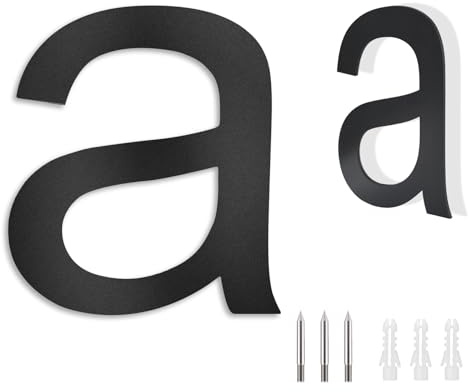 ZCLIKEU Numero civico antracite in acciaio inox RAL 7016, resistente alla corrosione, numero civico, altezza 15 cm, per casa, casa, ufficio, garage (alfabeto a)