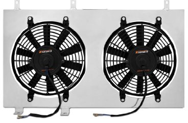 Mishimoto MMFS-MIA-90 Performance Aluminum Fan Shroud Compatible With Mazda MX-5 Miata 1990-1997 Silver