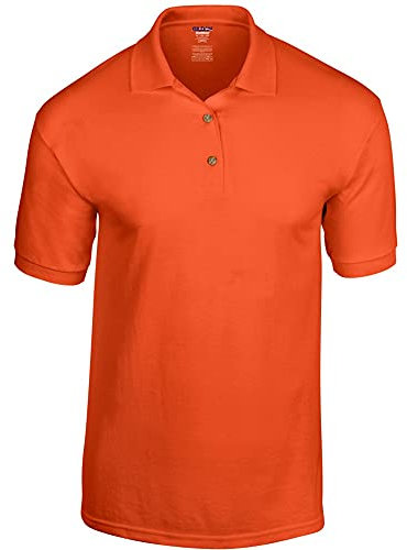 Gildan Adult DryBlend Jersey Short Sleeve Polo Shirt (XL) (Orange)