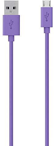 Belkin - Cable micro-USB vers USB pour smartphone/tablette - 2 mètres - Violet