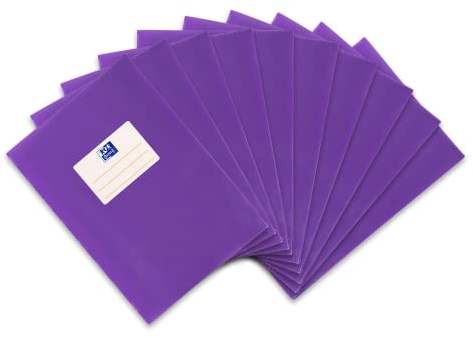 Oxford Heftumschlag A5, Bast, mit Beschriftungsetikett, violett, 10 Stück