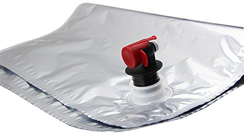 BIB Lot de 5 sacs à vin pour brassage maison, jus, eau et plus encore (3 l)