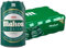 Mahou Clásica, Pack 24 Latas x 33cl, Cerveza Dorada Lager, Auténtica Cerveza Mahou Con Sabor Suave, Refrescante y Con Espuma Consistente, 4.8% Vol. Alcohol