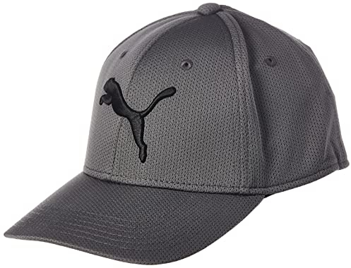 PUMA Herren Evercat Mesh Stretch Fit Cap Baseballkappe, Mittelgrau, L-XL EU