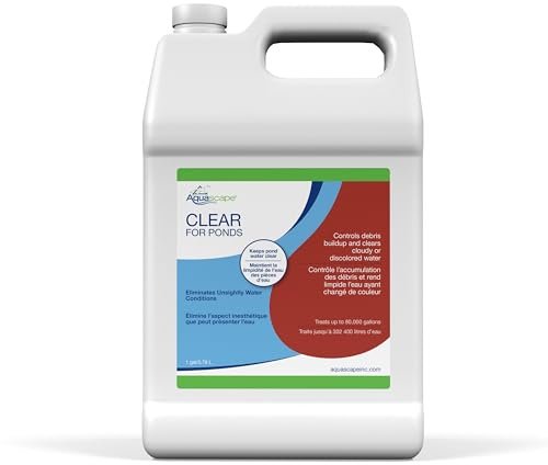 Aquascape Klare Wasseraufbereitung für Koi- und Fischteiche, Mischung aus Klärern, um trübes oder verfärbtes Wasser zu reinigen und Schmutz zu reduzieren, 3,78 l | 96068