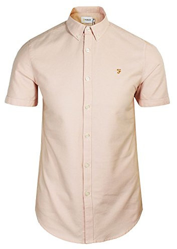 Farah® Chemise à manches courtes en Oxford Rose Large