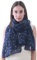 Lina & Lily Damen Schal Tuch mit Folien Sternmuster (Marineblau (Goldene Sterne))
