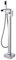 Arputhy Rubinetto Vasca da Bagno Freestanding a Cascata Miscelatore Vasca da Pavimento Rubinetti Bagno con Doccia Portatile Cromo